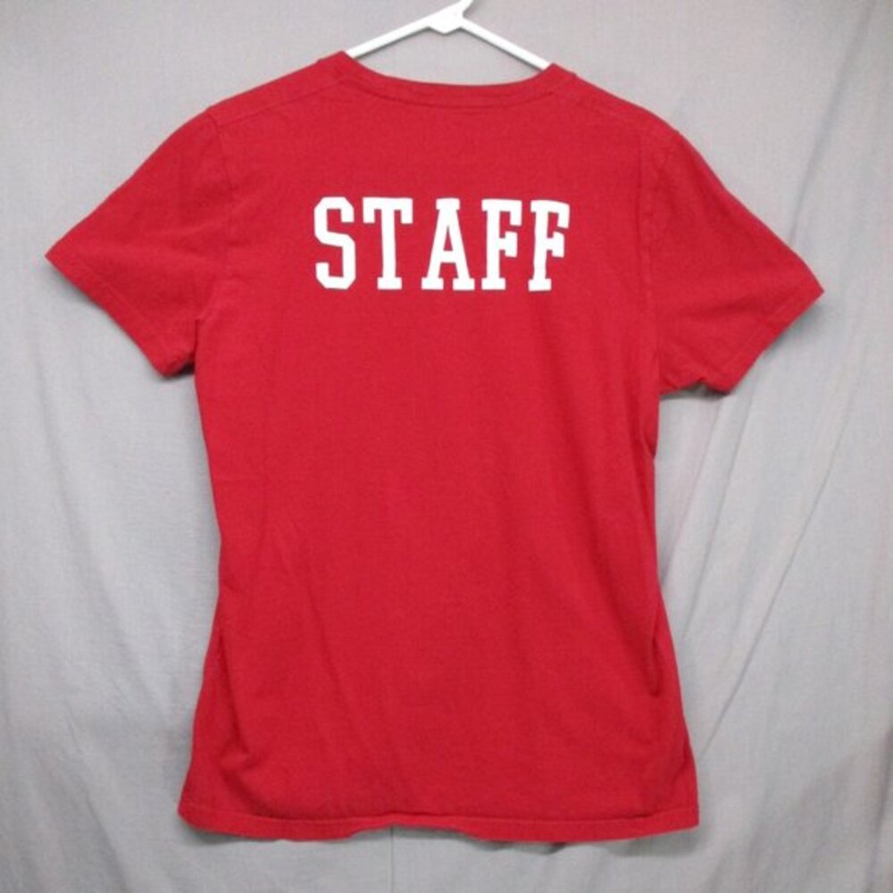 Hollister Red Trendy Graphic‎ Crewneck T-Shirt Unisex Size Medium